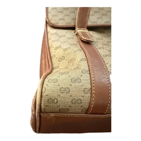 Gucci Micro GG Monogram Top Handle Bag Vintage Brown - Picture 5 of 11